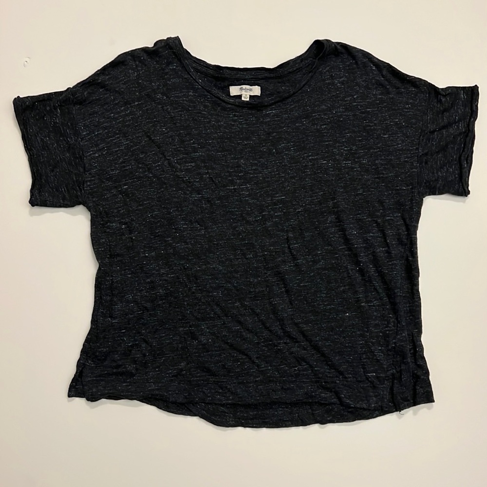 Madewell Slub T-Shirt in Dark Grey